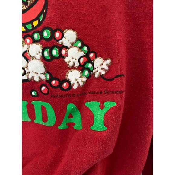 Vintage Peanuts ¨Joe Holiday¨ Joe Cool Sweatshirt  Made in Canada Size Medium - Picture 5 of 6